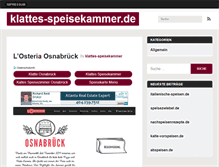 Tablet Screenshot of klattes-speisekammer.de